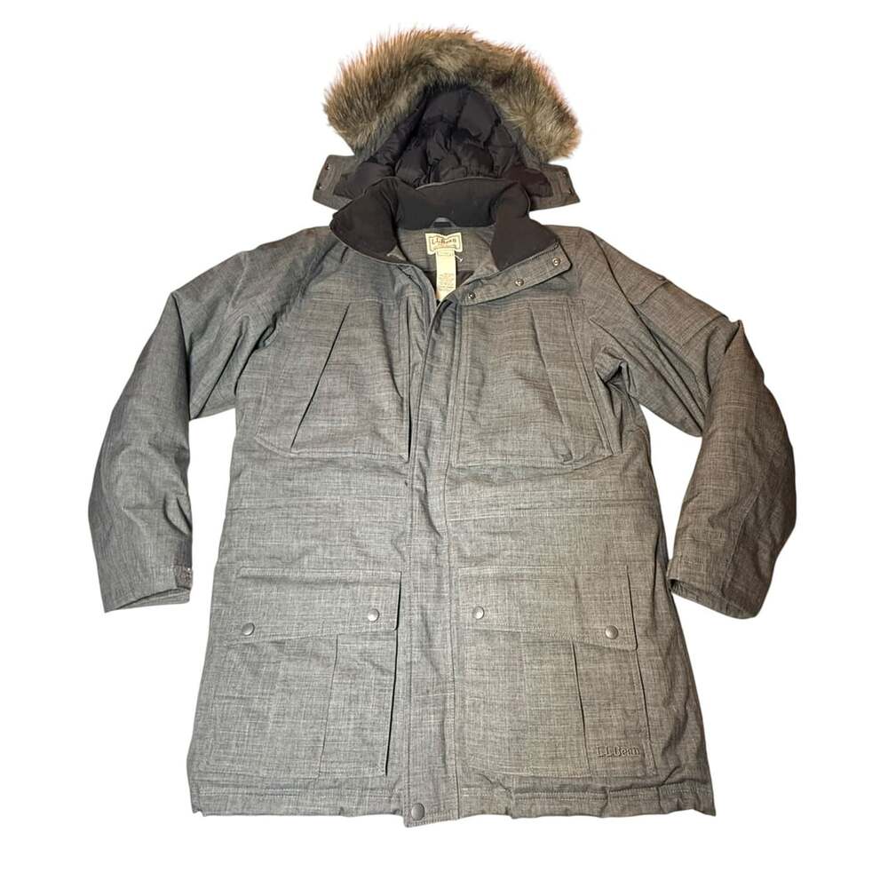 L.L. Bean Baxter State Parka Size L Tall Gray Down